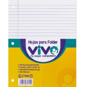 HOJAS BINDER PACASA RAY T/C #12 1551 PQ-100UD