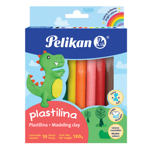 PLASTILINA PELIKAN 180GR CJ-10UD 06700000