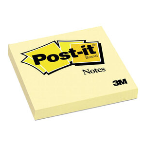 MINIBLOCK 3M POST-IT 3x3" 100HJ 654-1 AMARILLO