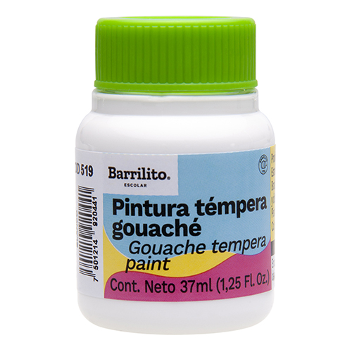 PINTURA BARRILITO TEMPERA GOUACHE 37ML BLANCO 519