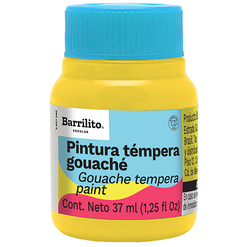 PINTURA BARRILITO TEMPERA GOUACHE 37ML AMARILLO ORO 505