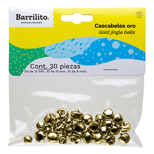 MANUALIDADES BARRILITO CASCABELES DORADOS BL-30UD CO530