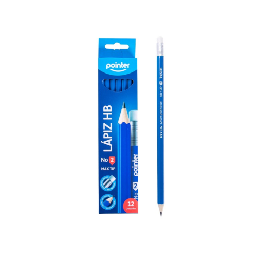 LAPIZ GRAFITO POINTER AZUL #2 HB CJ-12UND AZP-12