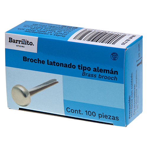 ATACHE BARRILITO LATONADO T/ALEMAN 25MM CJ-100PCS BLT25 90HJ