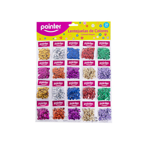 MANUALIDADES POINTER LENTEJUELAS METALICAS MY2873
