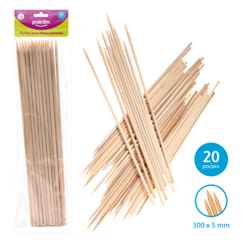 PALITOS BROCHETA POINTER PQ-20UD RW-3005-S