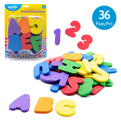 JUEGO DIDACTICO FOAMY POINTER LETRAS NUMEROS JUMBO A281-C1065