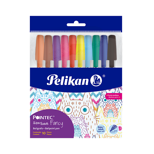SET LAPICEROS PELIKAN POINTEC SURTIDO 10PCS 800005