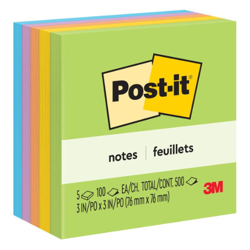 MINIBLOCK 3M POST-IT 3x3" 500HJ 654-5UC PQ-5UD