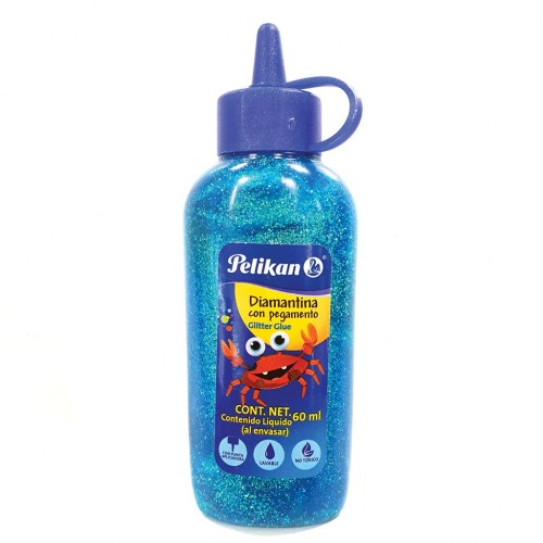 PEGAMENTO ESCARCHADO PELIKAN TURQUESA 60ML 09700009