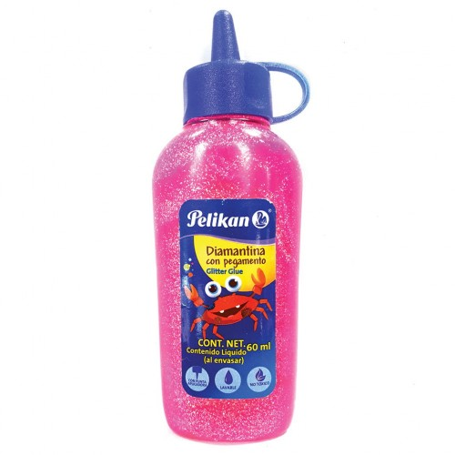 PEGAMENTO ESCARCHADO PELIKAN ROSA MEXICANO 60ML 09700011