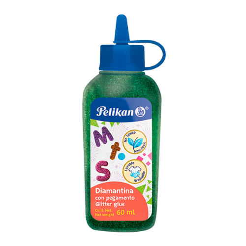 PEGAMENTO ESCARCHADO PELIKAN VERDE BANDERA 60ML 09700017