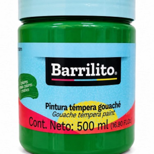 PINTURA BARRILITO TEMPERA GOUACHE 500ML VERDE BANDERA TG511