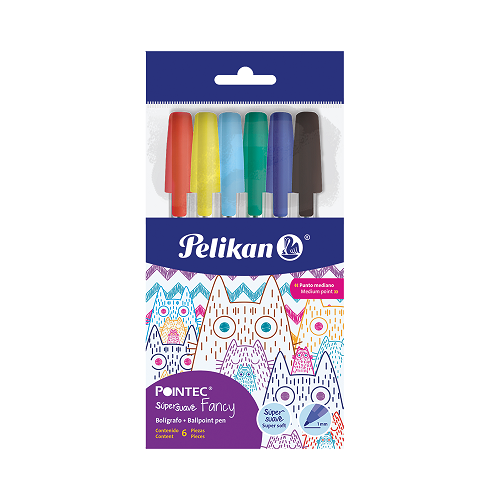 SET LAPICEROS PELIKAN POINTEC FANCY SURTIDO 6PCS 800006