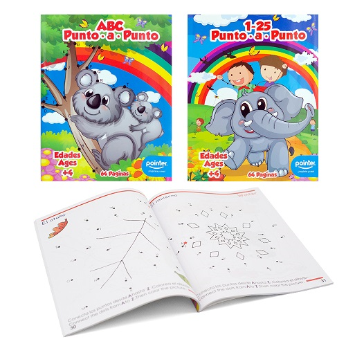 LIBRO POINTER COLOREAR PUNTO A PUNTO 64PAG DB-P64