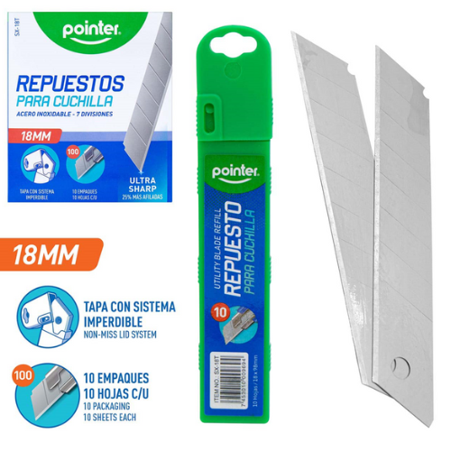 REPUESTO CALADORA POINTER GRANDE 10PCS SX-18T