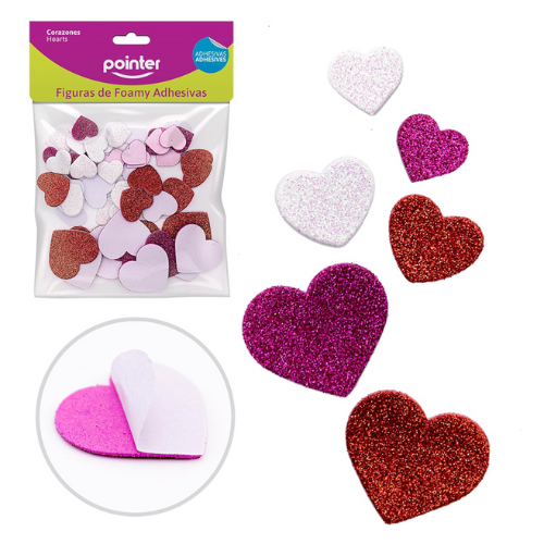 FIGURA POINTER FOAMY ADHESIVA ESCAR CORAZON A281-JCP84
