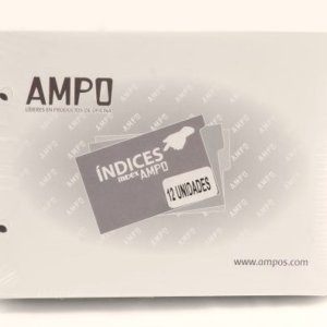INDICES AMPO PARA ARCHIVADORES UNIDAD
