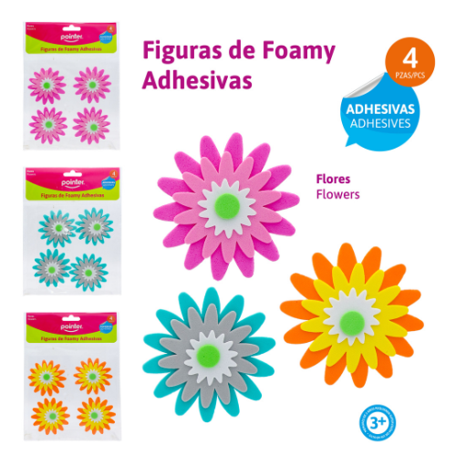 FIGURA POINTER FOAMY ADHESIVA FLOR EVA-7090