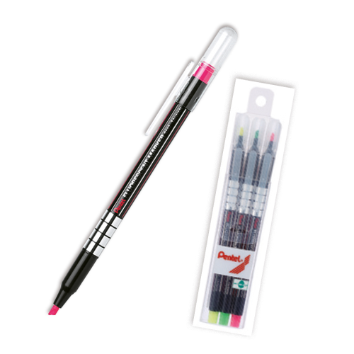 SET RESALTADORES PENTEL FLOURESCENTES BLT-3PCS S512-3E