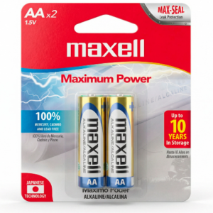 BATERIA MAXELL ALKALINA AA 1-PAR 723407