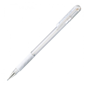 LAPICERO PENTEL K118-LW HYBRID GEL GRIP BLANCO 0.8MM