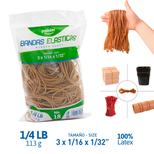 HULES POINTER #18 NATURAL 70% 3X1/16X1/32" 113GR PNT-RB18-1-4N*NC*