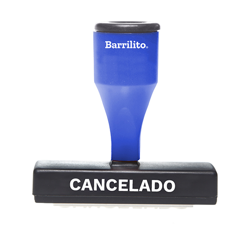 SELLO PLASTICO BARRILITO CANCELADO BLISTER 18X72MM 30003B