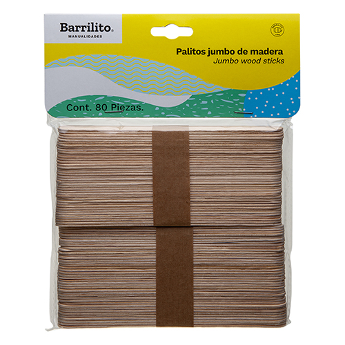 PALITOS BARRILITO JUMBO NATURAL W004 18X152 MM BL-80 UD