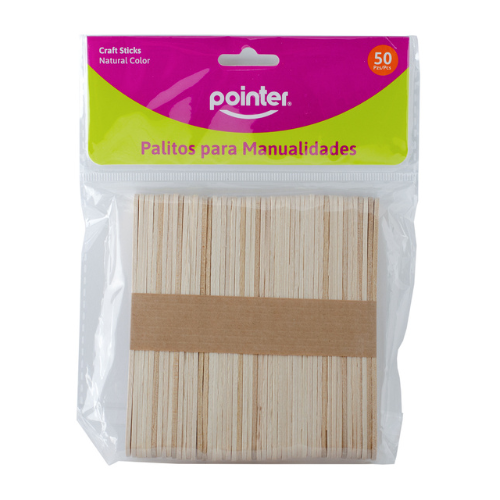 PALITOS MANUALIDADES POINTER NATURAL 30-CW-50NO