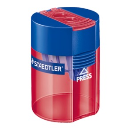 TAJADOR STAEDTLER ACRILICO REDONDO C/DEPOSITO 512 006 SURTIDO