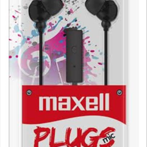 AUDIFONO MAXELL PLUGS C/MICROFONO NEGRO IN-NIC 347364