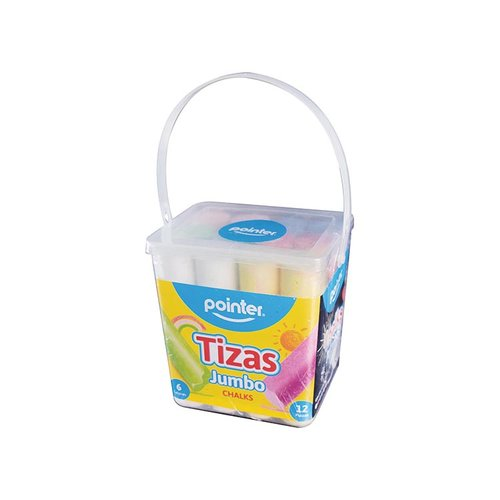 TIZA POINTER JUMBO 22-24MM TARRO 12PCS CHK-0219