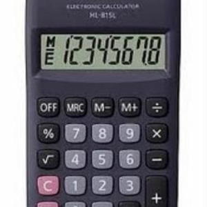 CALCULADORA CASIO BOLSILLO 8 DIG HL-815L-BK