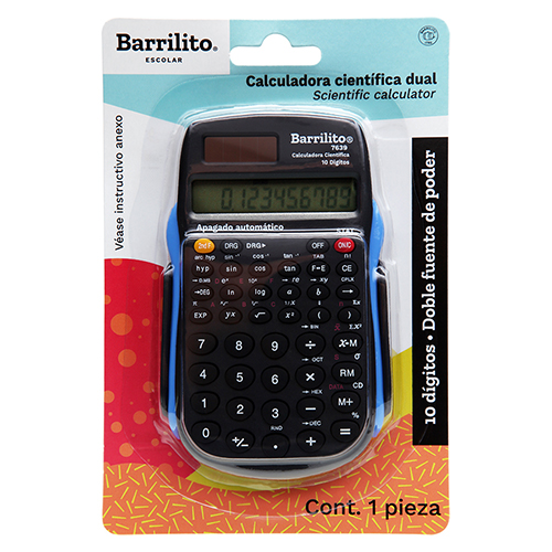 CALCULADORA BARRILITO CIENTIFICA DUAL 10 DIG BLISTER 7639