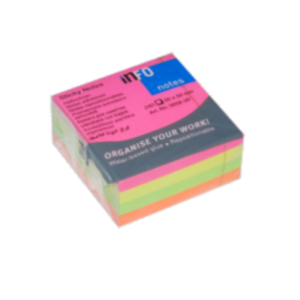 MINIBLOCK INFO NOTES 2X2" CUBO 240HJ NEON 5658-39