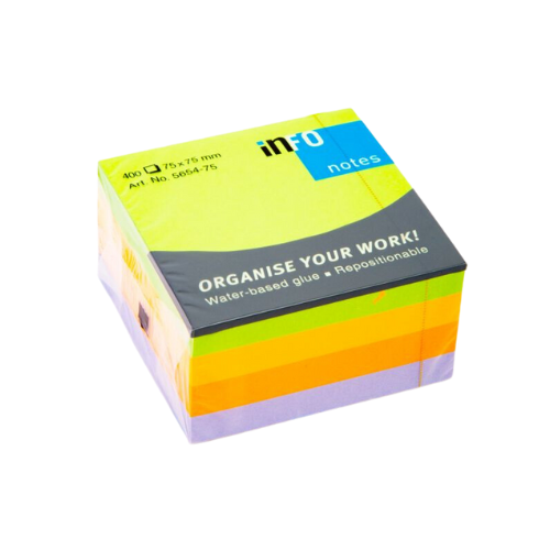 MINIBLOCK INFO NOTES 3X3" CUBO 400HJ PRIMAVERA 5654-75