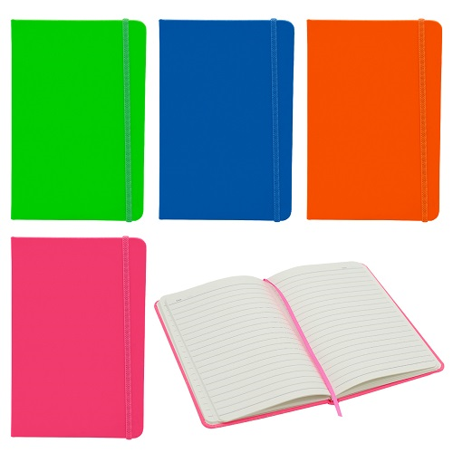 LIBRETA APUNTES GRANDE POINTER CUERO NEON NB-780-A5 14CM X 21CM