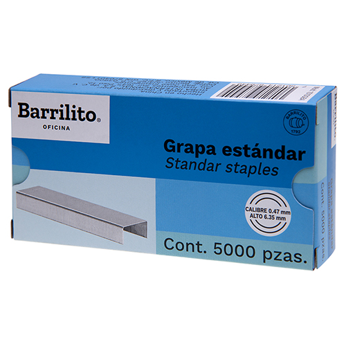 GRAPAS ESTANDAR BARRILITO 26/6 CJ-5000UD 1010GBA