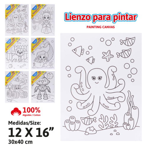 LIENZO POINTER CUADRO C/DISEÑO 30X40CM CA-3040-B
