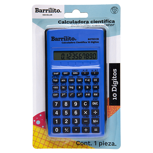 CALCULADORA BARRILITO CIENTIFICA 10 DIG BLISTER 8070CCB