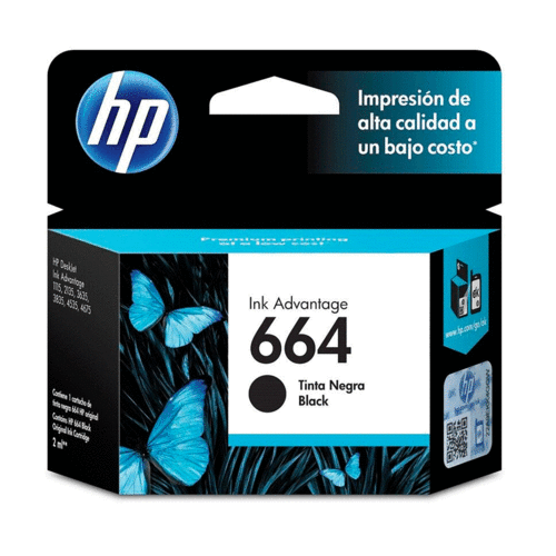 CART. HEWLETT PACKARD F6V29AL #664  NEGRO