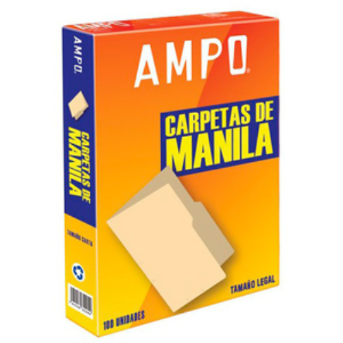 FOLDER AMPO MANILA T/LEGAL CAJA 100UDS