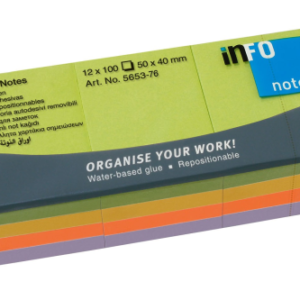 MINIBLOCK INFO NOTES 1.5X2" 100HJ NEON SURT PQ-12UD 5653-76