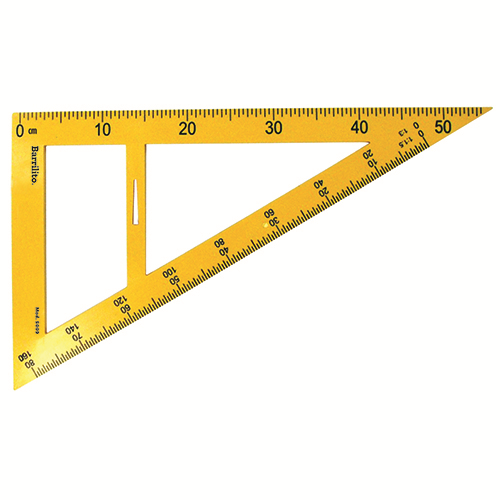 ESCUADRA BARRILITO PLASTICA 30°-60° S009 GRANDE