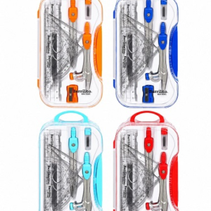 ESTUCHE GEOMETRICO BARRILITO 10PCS 8054EJG