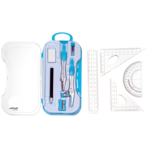 ESTUCHE GEOMETRICO BARRILITO 10PCS 8054EJG