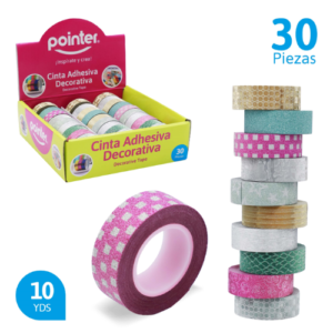 TAPE POINTER DECORATIVO 10YDS SURT A126-RH1592-30