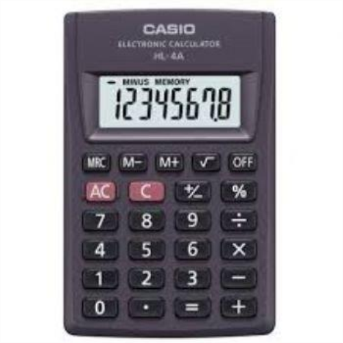 CALCULADORA CASIO BOLSILLO 8 DIG HL-4A-W