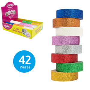 TAPE POINTER DECORATIVO ESCARCHADO 3MTS A126-TP1530